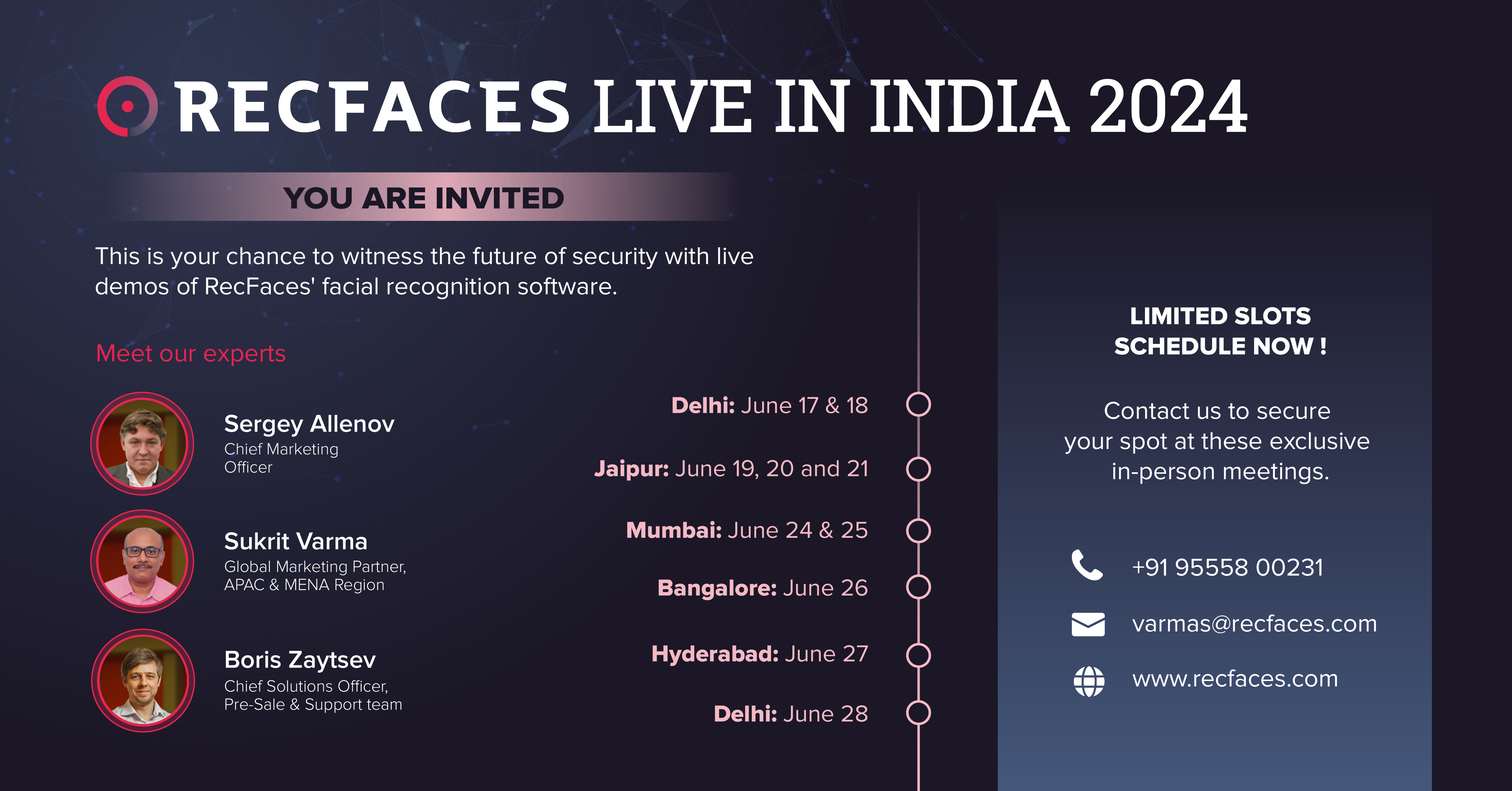 RecFaces Goes on India Tour With Its Facial Recognition Demos