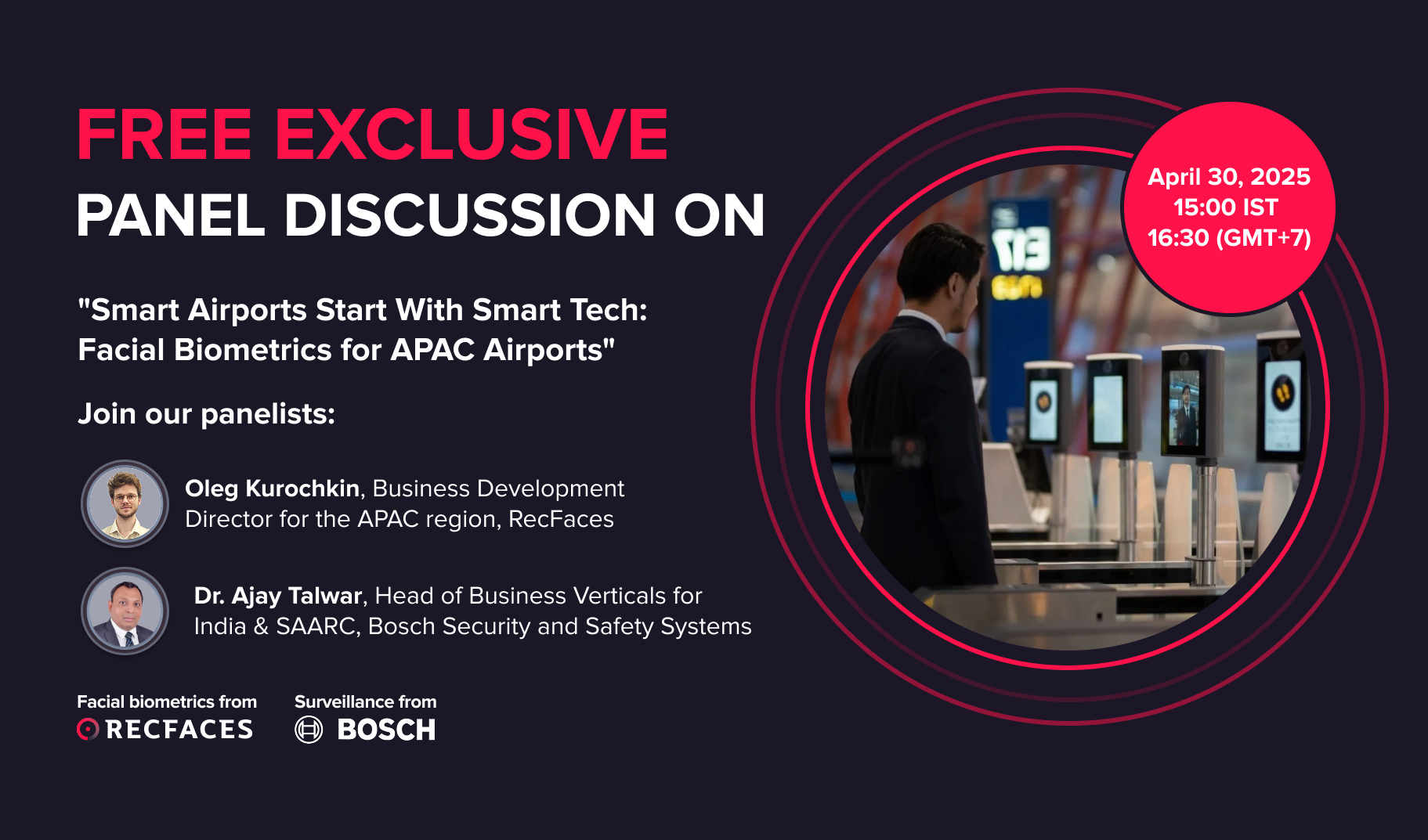 Join RecFaces Expert Panel on Facial Biometrics in APAC Airports Online for Free